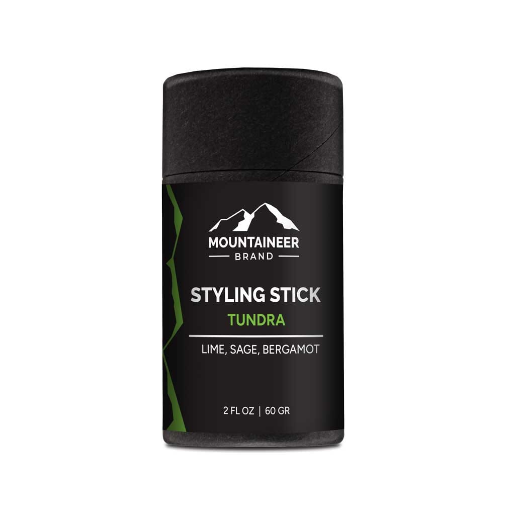 Organic Tundra styling stick, free from chemicals, perfect for men's care. (Brand Name: Mountaineer Brand Products)