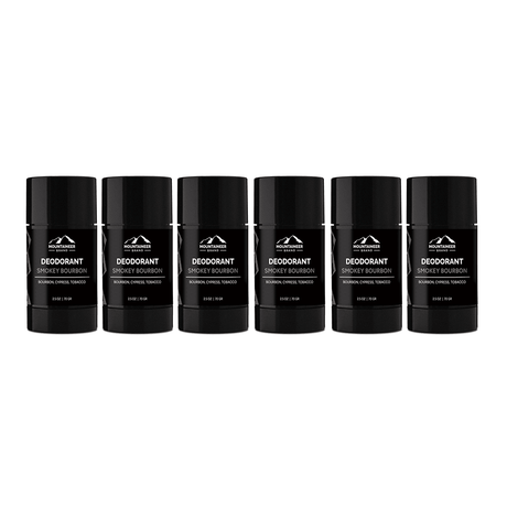 Six Mountaineer Brand Products Natural Deodorant 6-Packs on a white background.