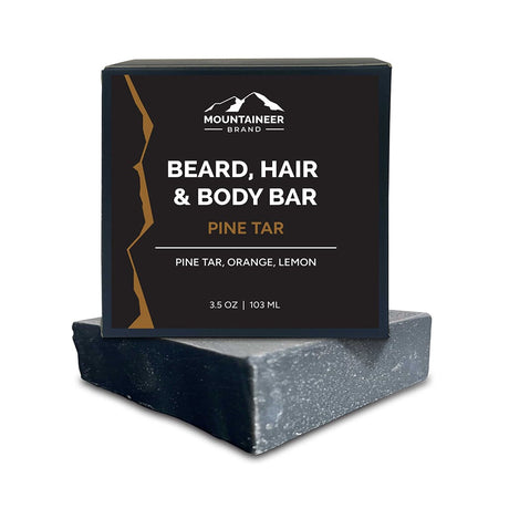 Organic Pine Tar Bar Soap with pine essence by Mountaineer Brand Products.