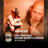 All-natural, organic Mountaineer Brand Products' Heat Infused Beard Growth Serum.