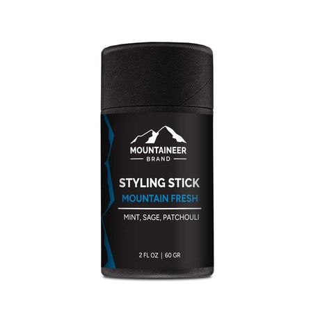 Organic Mountain Fresh Styling Stick by Mountaineer Brand Products on a white background.
