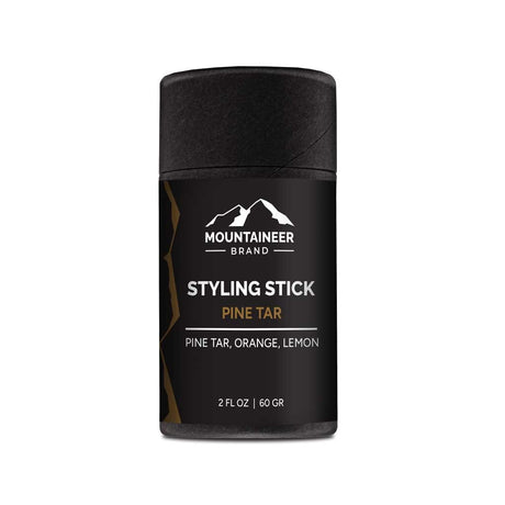 The Pine Tar Styling stick by Mountaineer Brand Products, suitable for mens care, on a white background.
