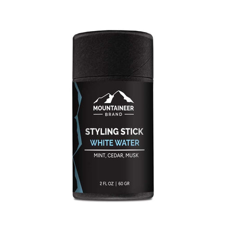All-natural Mountaineer Brand Products White Water Styling Stick deodorant.