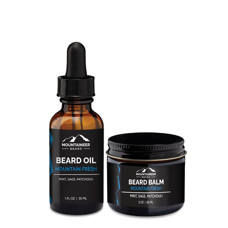Beard Oil and Beard Balm Combo Mountaineer Brand Products  Mountain Fresh  