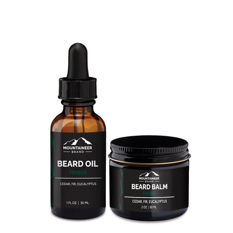 Looking for organic and chemical-free mens care products? Look no further than Mountaineer Brand Products' Beard Oil and Beard Balm Combo.
