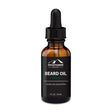 An organic bottle of Timber Beard Oil by Mountaineer Brand Products on a white background.