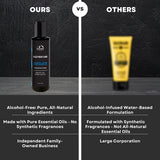 Our Bald Head Exfoliator with natural ingredients vs Mountaineer Brand Products vs Mountaineer Brand Products vs Mountaineer Brand Products vs be.