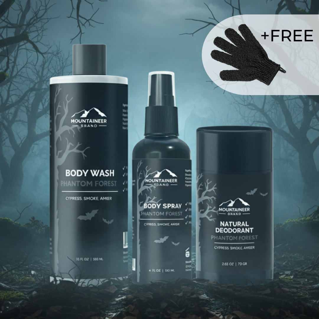 LIMITED EDITION Phantom Forest Essential Body Care Kit + Free Exfoliating Glove