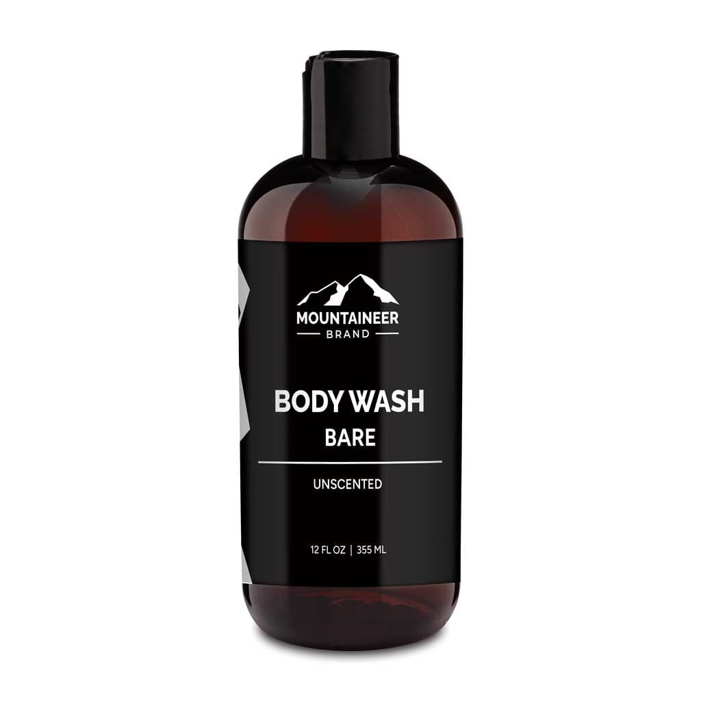 An all natural Mountaineer Brand Products Bare Body Wash bar for mens care, displayed on a white background.