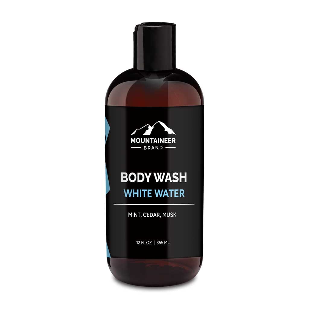 Experience the invigorating freshness of Mountaineer Brand Products' White Water Body Wash. This mens care product is crafted with all-natural ingredients to provide an organic cleansing experience like no other.