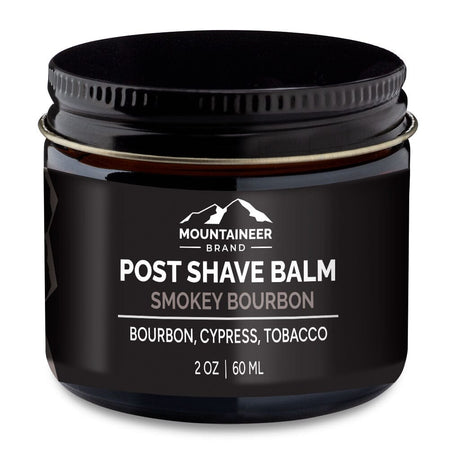 This Mountaineer Brand Products organic post shave balm is infused with the rich aromas of smoky bourbon, cypress, and tobacco. It provides a soothing and nourishing experience without any harmful chemicals. Ideal