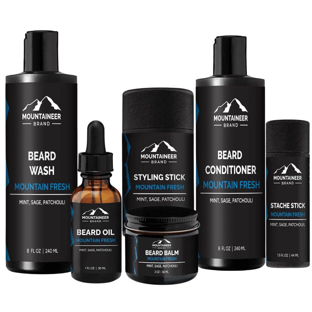 Grooming essentials for mountain men - The Big Beard Kit by Mountaineer Brand Products, the ultimate beard kit.