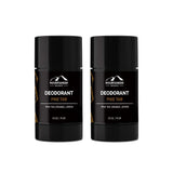 Two Mountaineer Brand Products Organic Deodorant sticks on a white background.