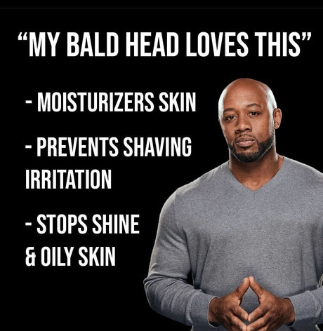 My bald head loves this Mountaineer Brand Products' The Complete Bald Head Care System.