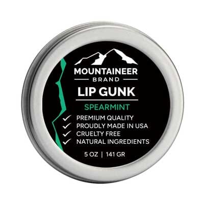 Mountaineer brand organic Lip Balm in a tin.