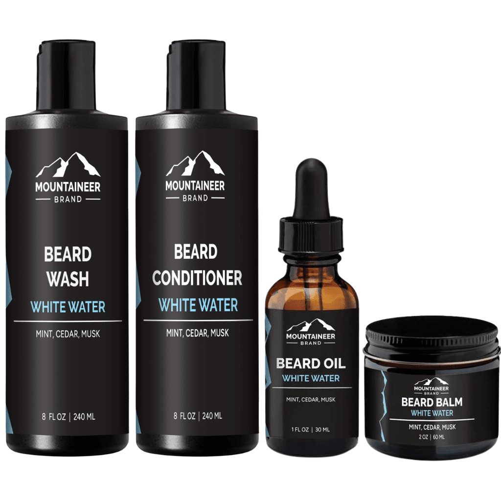 Mountaineer Brand Products' The Everyday Necessities Beard Kit for beard care.