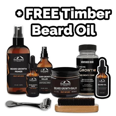 Free Mountaineer Brand Products all-natural timber beard oil.