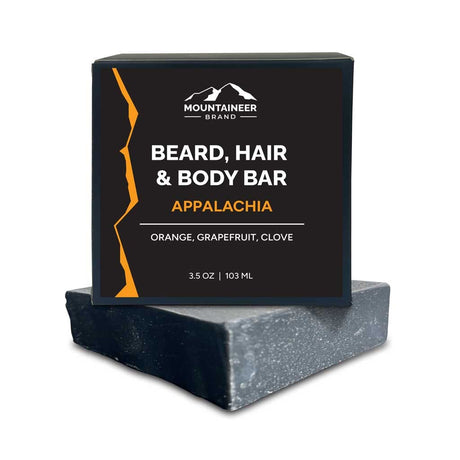Mountaineer Brand Products' Appalachia Bar Soap is an organic beard hair and body bar.