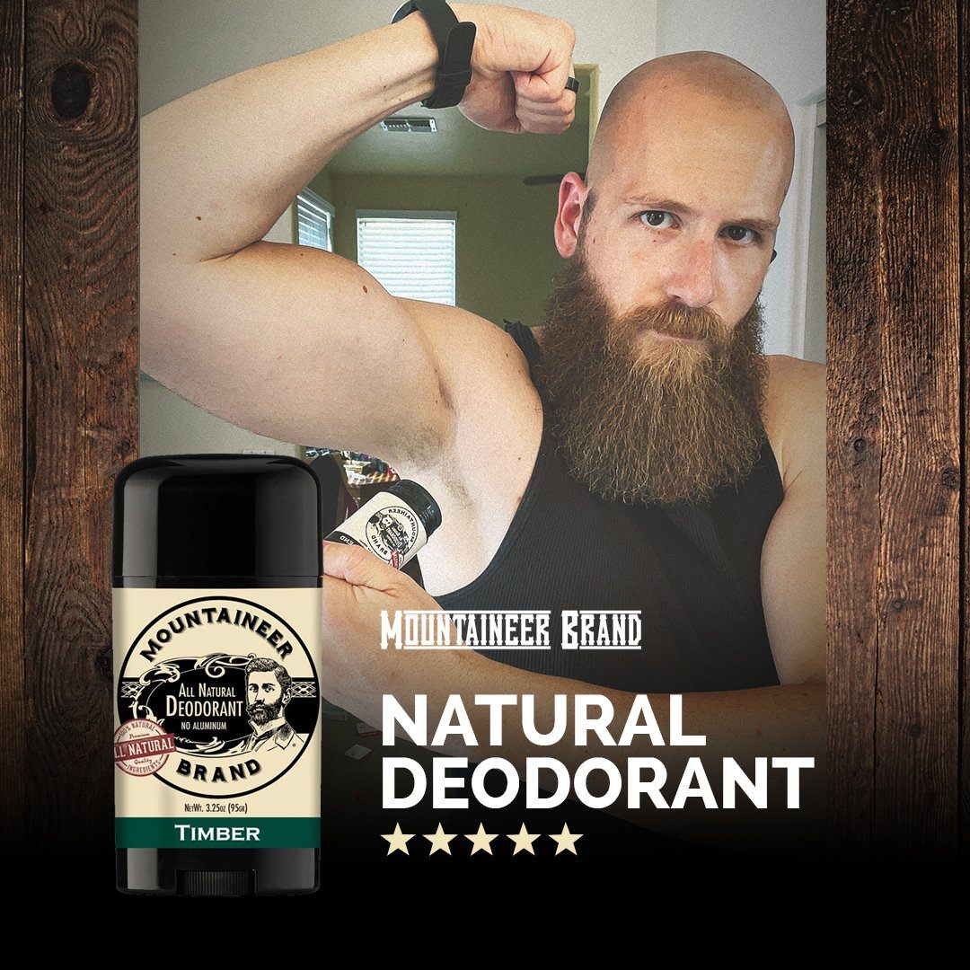 Experience the power of our all natural Mountaineer Brand Products Natural Deodorant. Made with organic ingredients, our formula guarantees to keep you fresh and free from any chemicals.