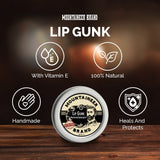 All natural Lip Balm perfect for mountaineer's pride, by LIP GUNK.