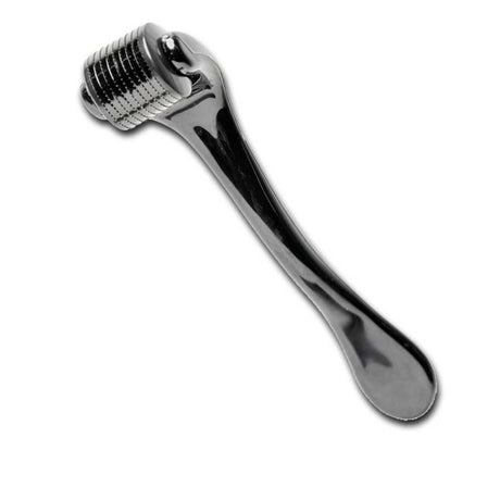 An all natural Mountaineer Brand Products Titanium Beard Growth Roller on a white background.