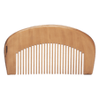 An all natural Mountaineer Brand Products Wooden Beard Comb on a white background.